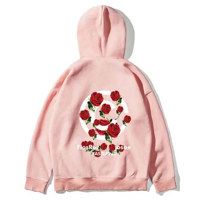 Cozy CC Rose Hoodie - Stylish and Comfortable Womens Apparel with Floral Design