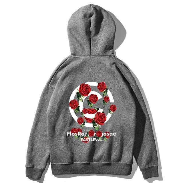 Cozy CC Rose Hoodie - Stylish and Comfortable Womens Apparel with Floral Design