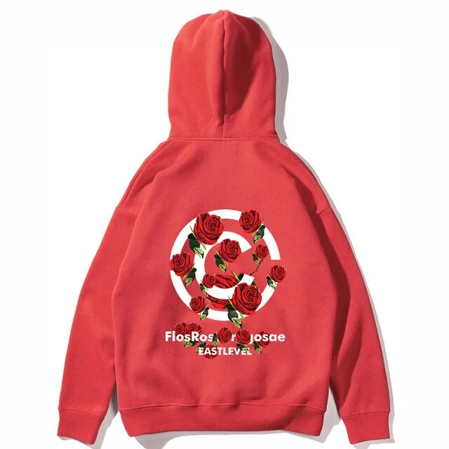 Cozy CC Rose Hoodie - Stylish and Comfortable Womens Apparel with Floral Design