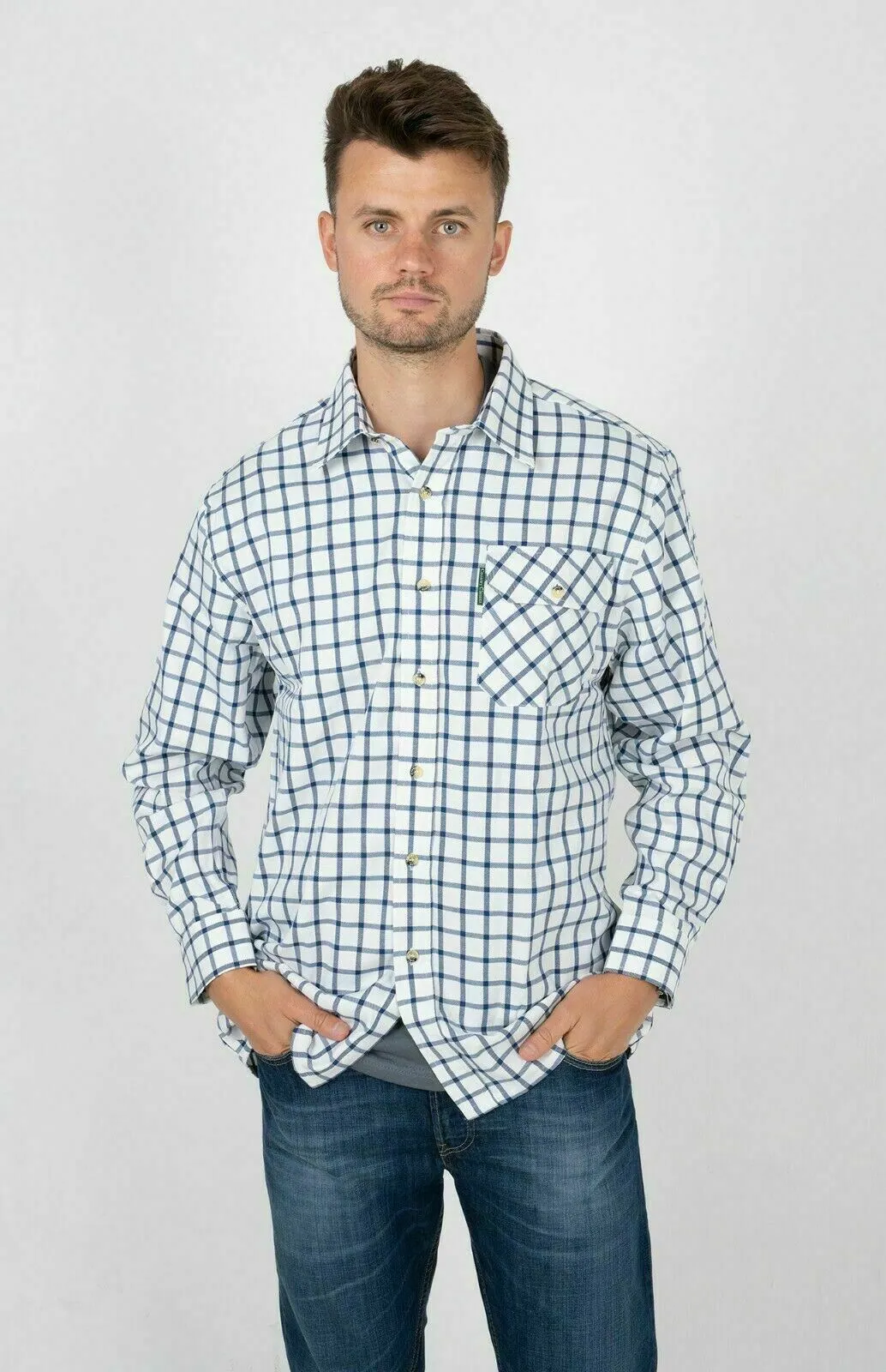 Champion Mens Long Sleeve Check Shirt - Highclere