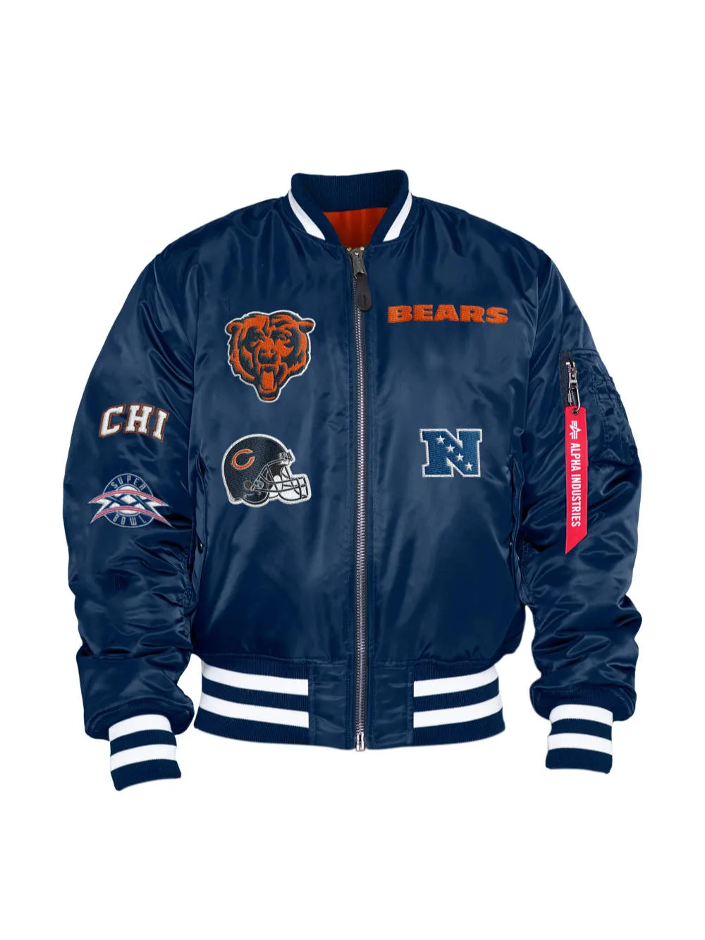 CHICAGO BEARS X ALPHA X NEW ERA MA-1 BOMBER JACKET