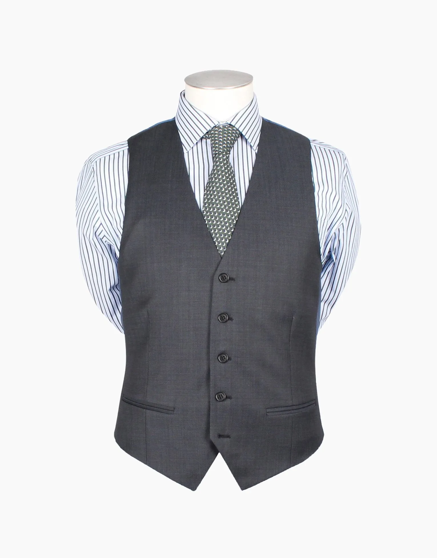 Churchill Steel Blue Nailhead Waistcoat