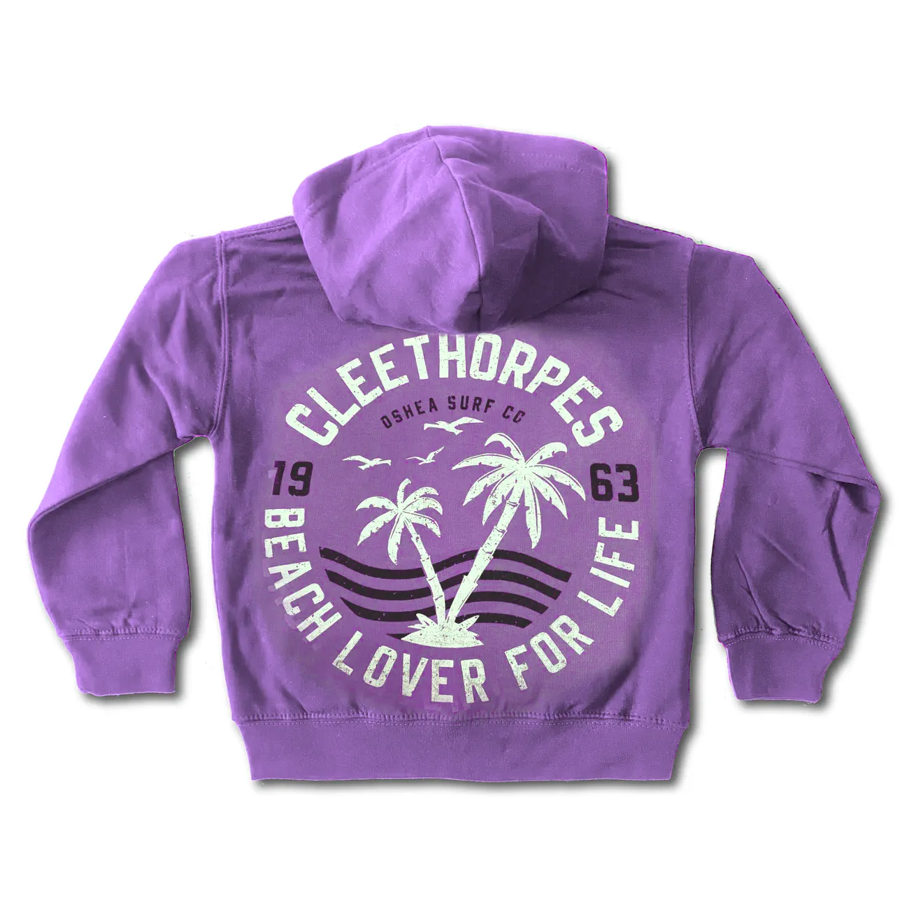 CLEETHORPES KIDS  LILAC- BEACH LOVER -ZIP