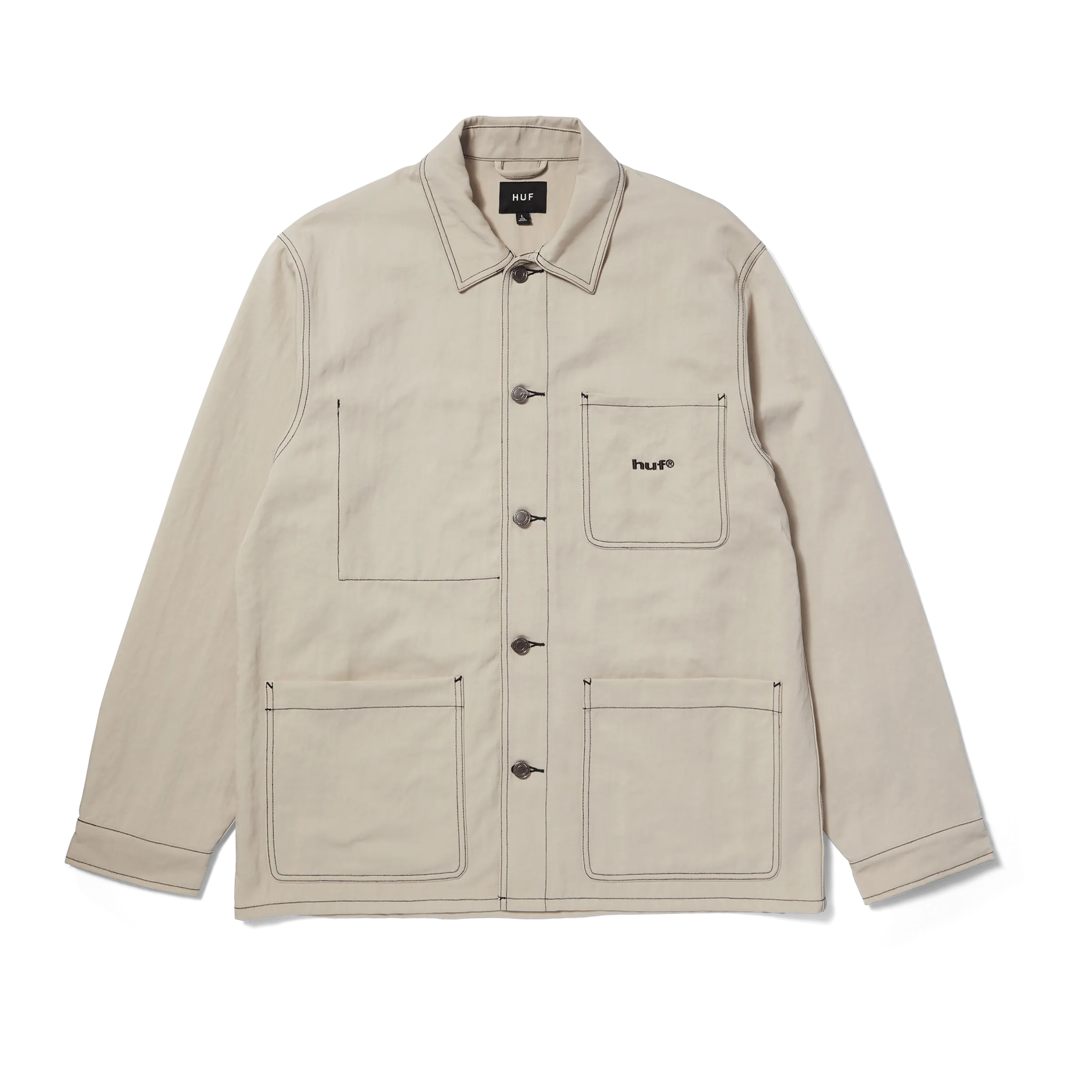 Contrast Nylon Chore Jacket