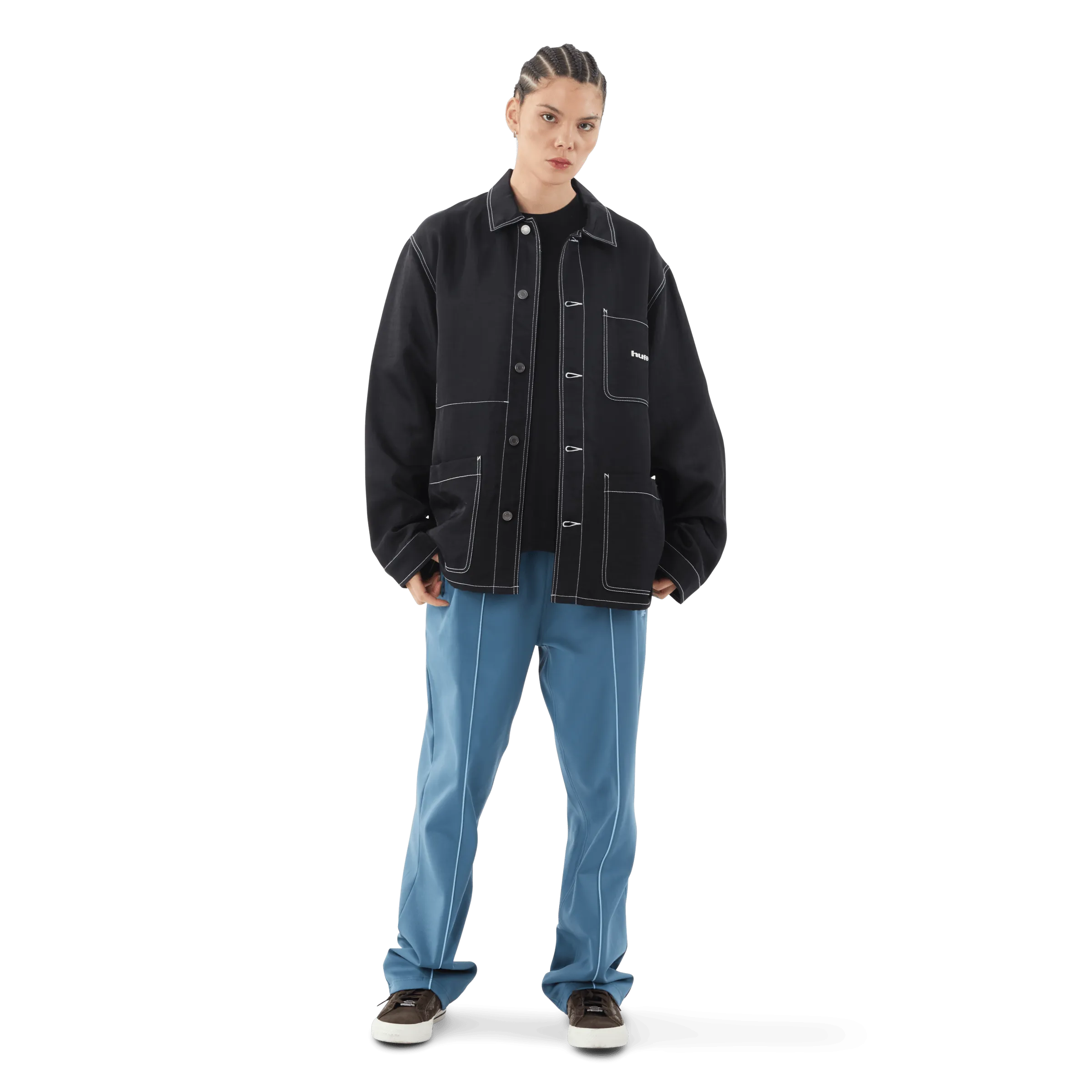 Contrast Nylon Chore Jacket