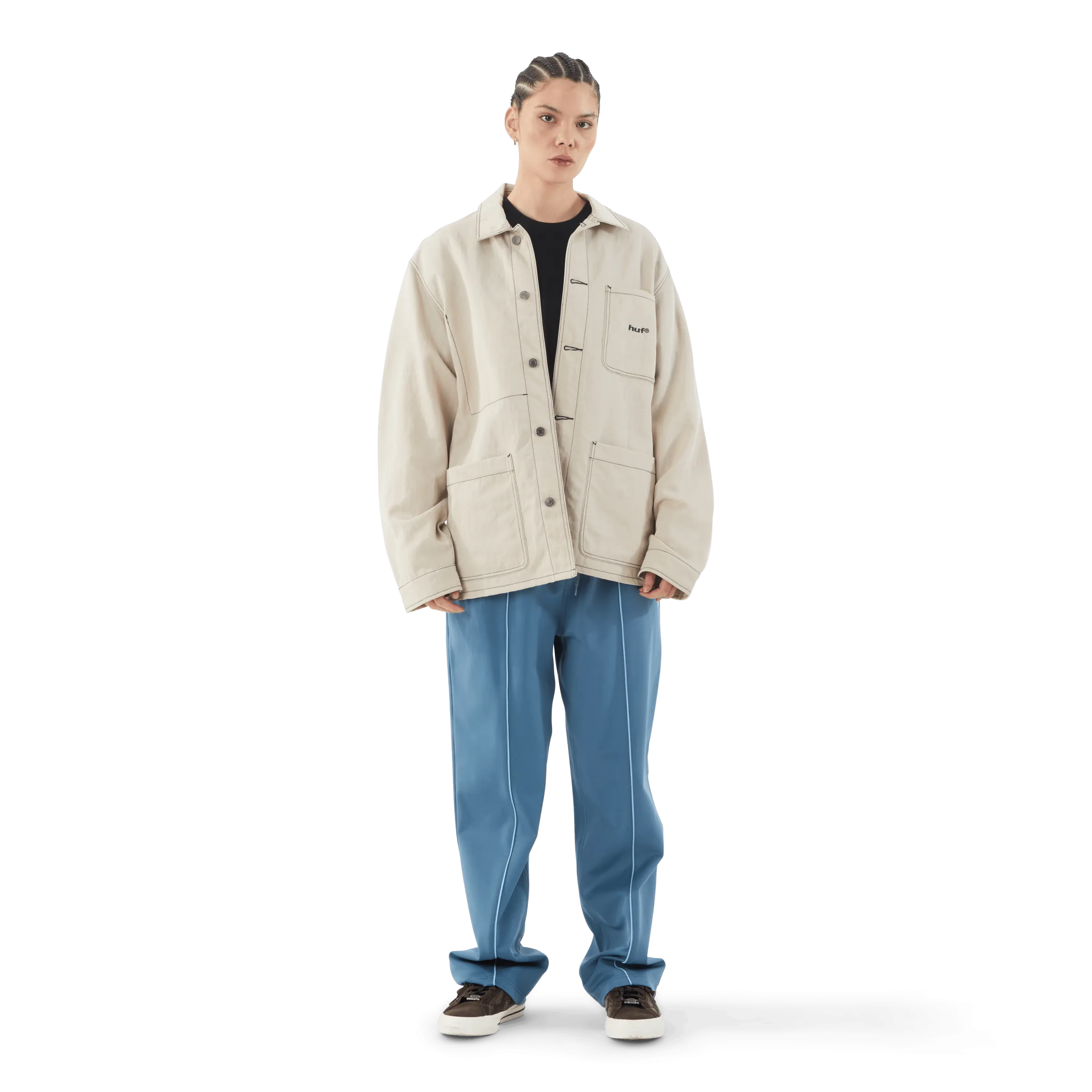 Contrast Nylon Chore Jacket