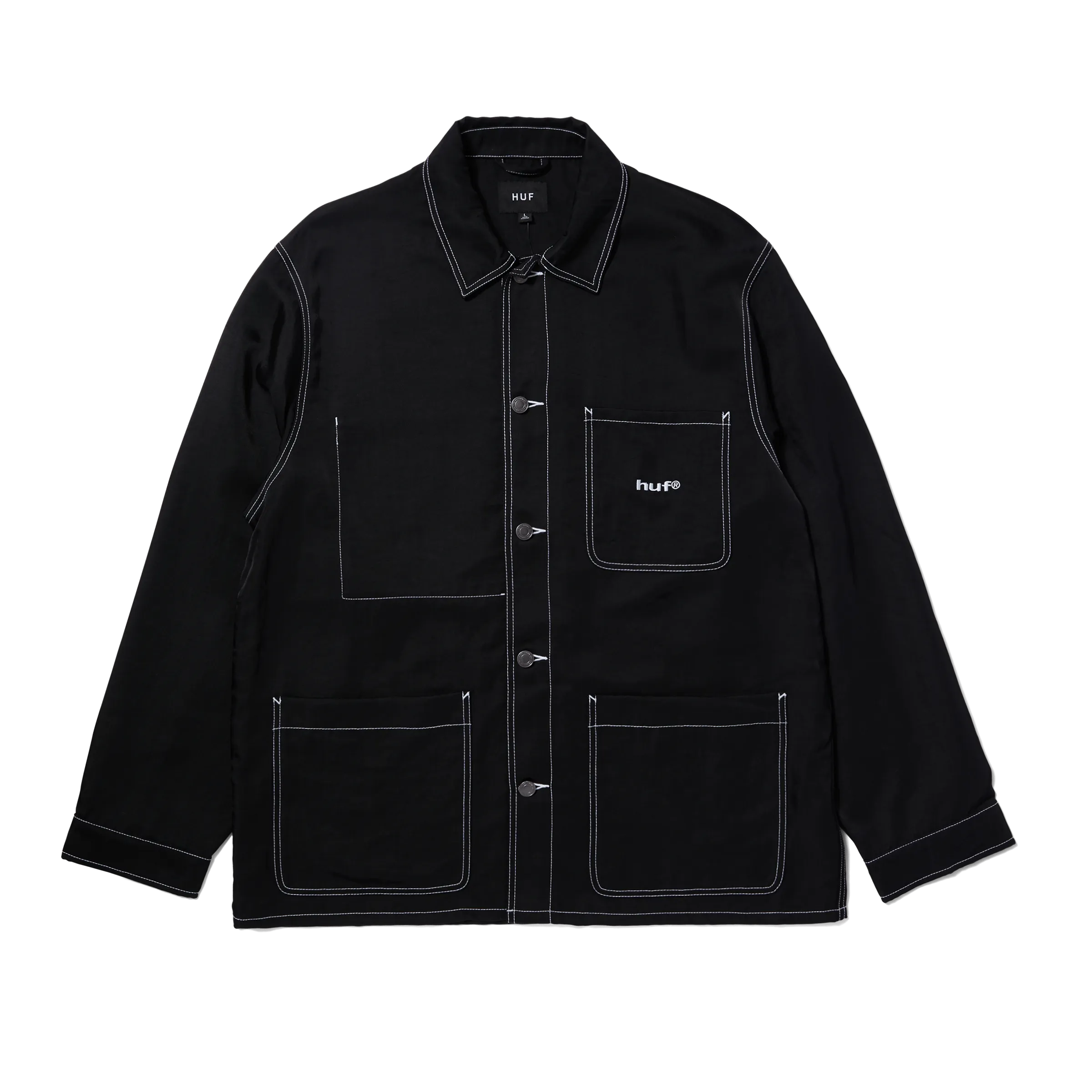 Contrast Nylon Chore Jacket