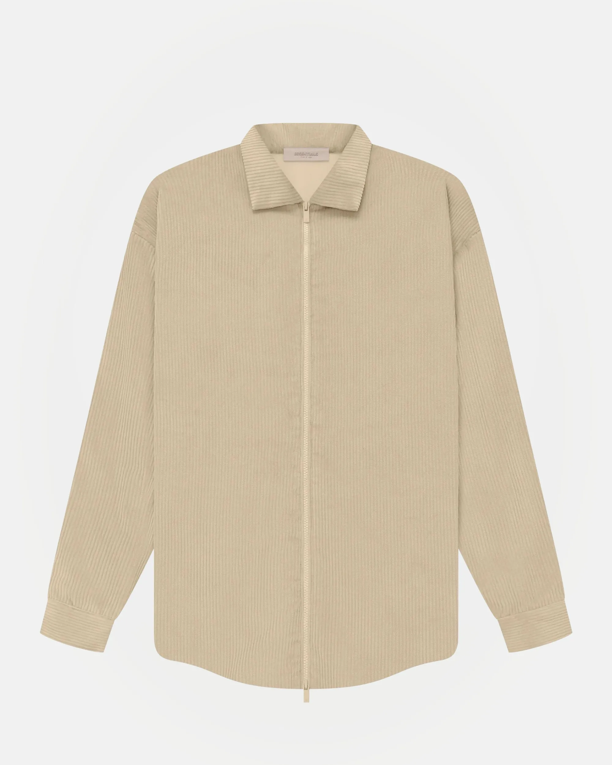 Corduroy Shirt Jacket in Sand