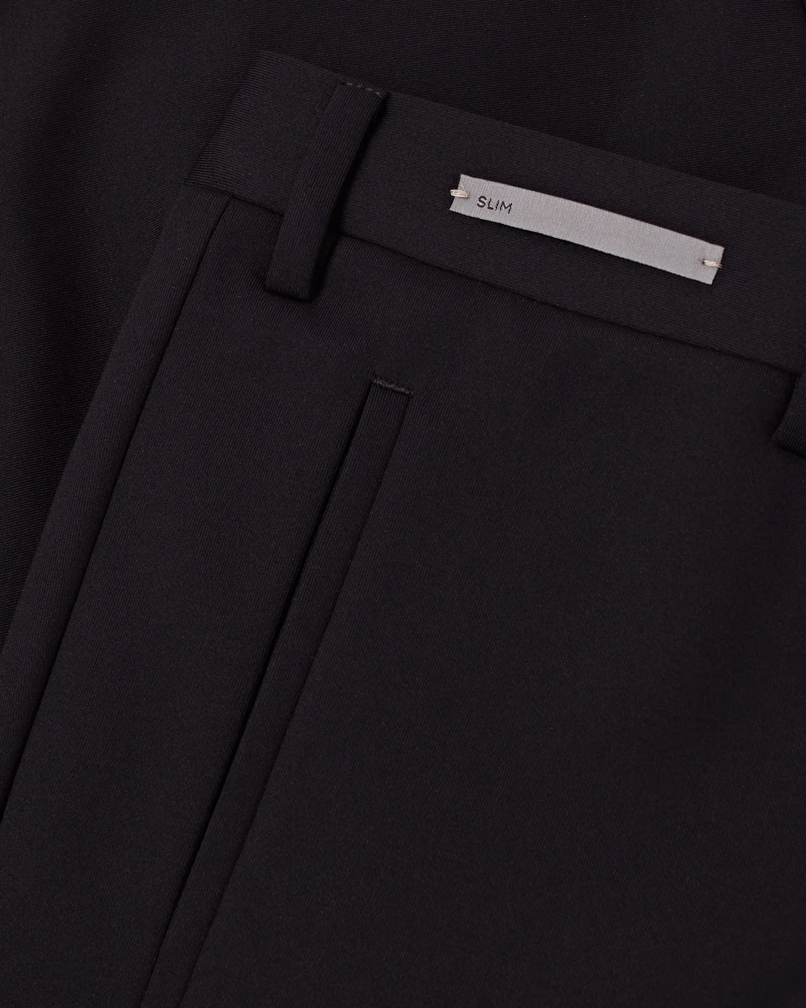 Corneliani Tech Stretch Pant With Elasticated Cuff (Black)