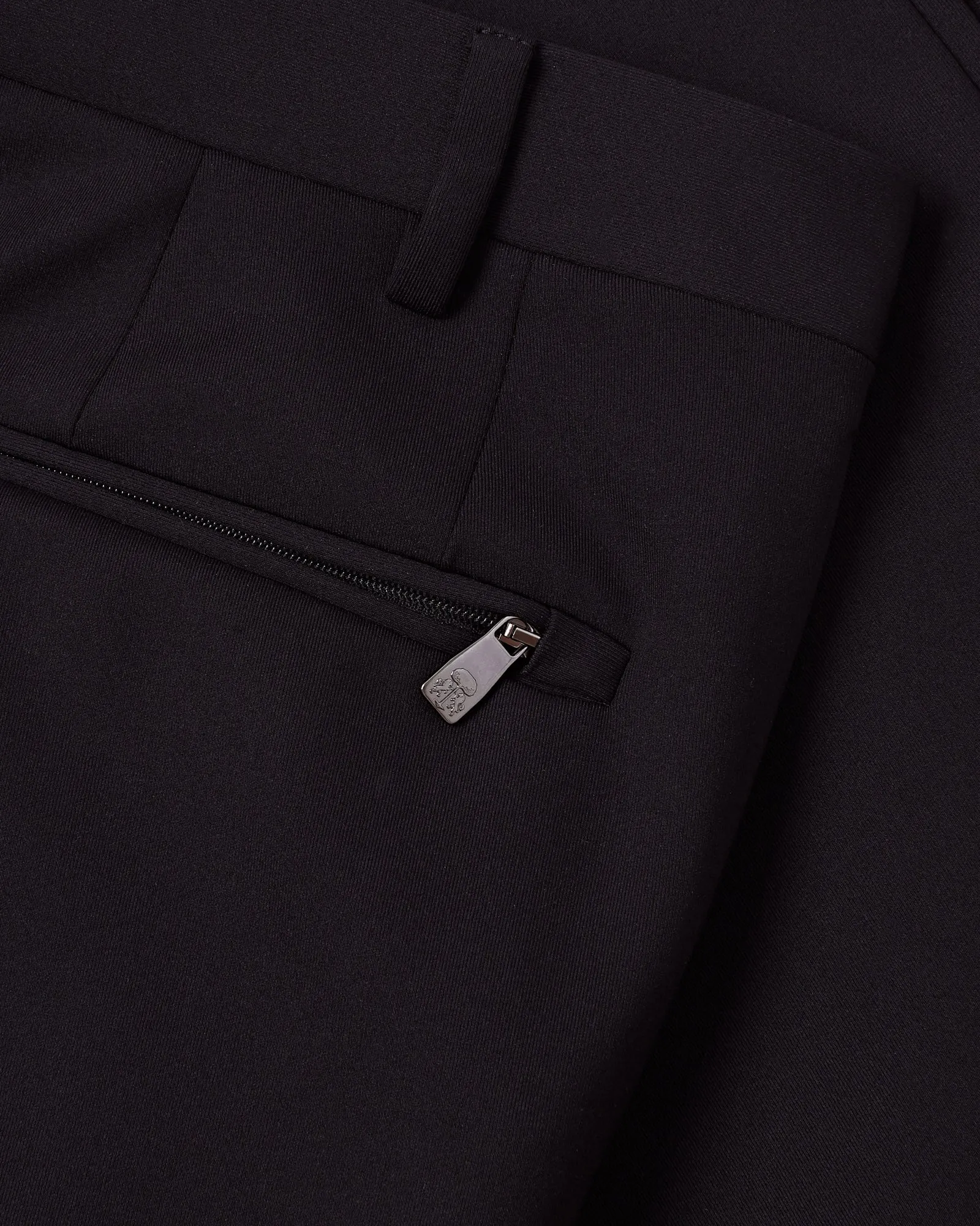 Corneliani Tech Stretch Pant With Elasticated Cuff (Black)