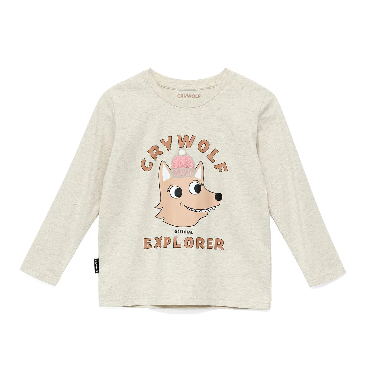 Crywolf Long Sleeve T-Shirt - Oatmeal Explorer