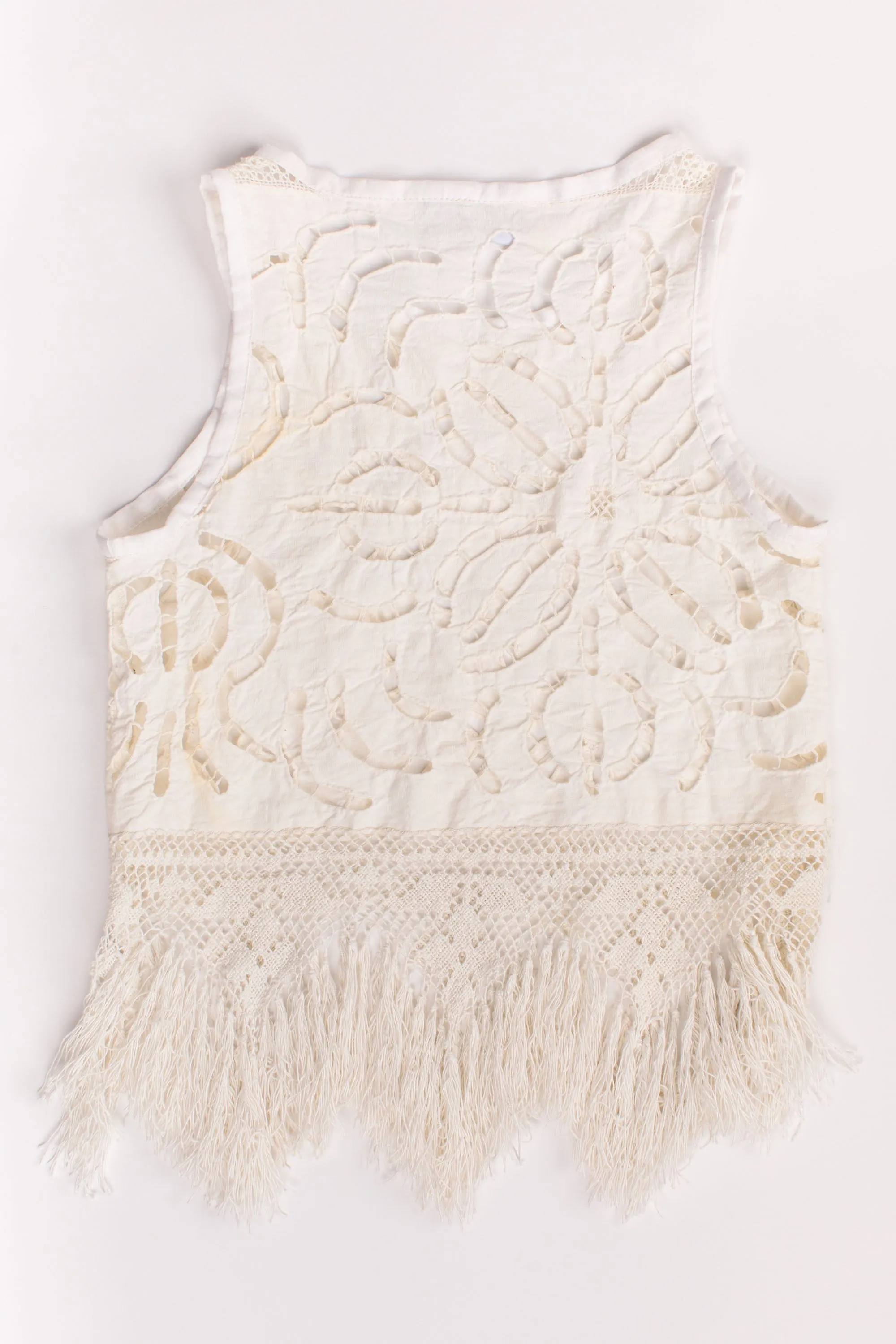 Cutwork Fringe Tank (S,M,L)