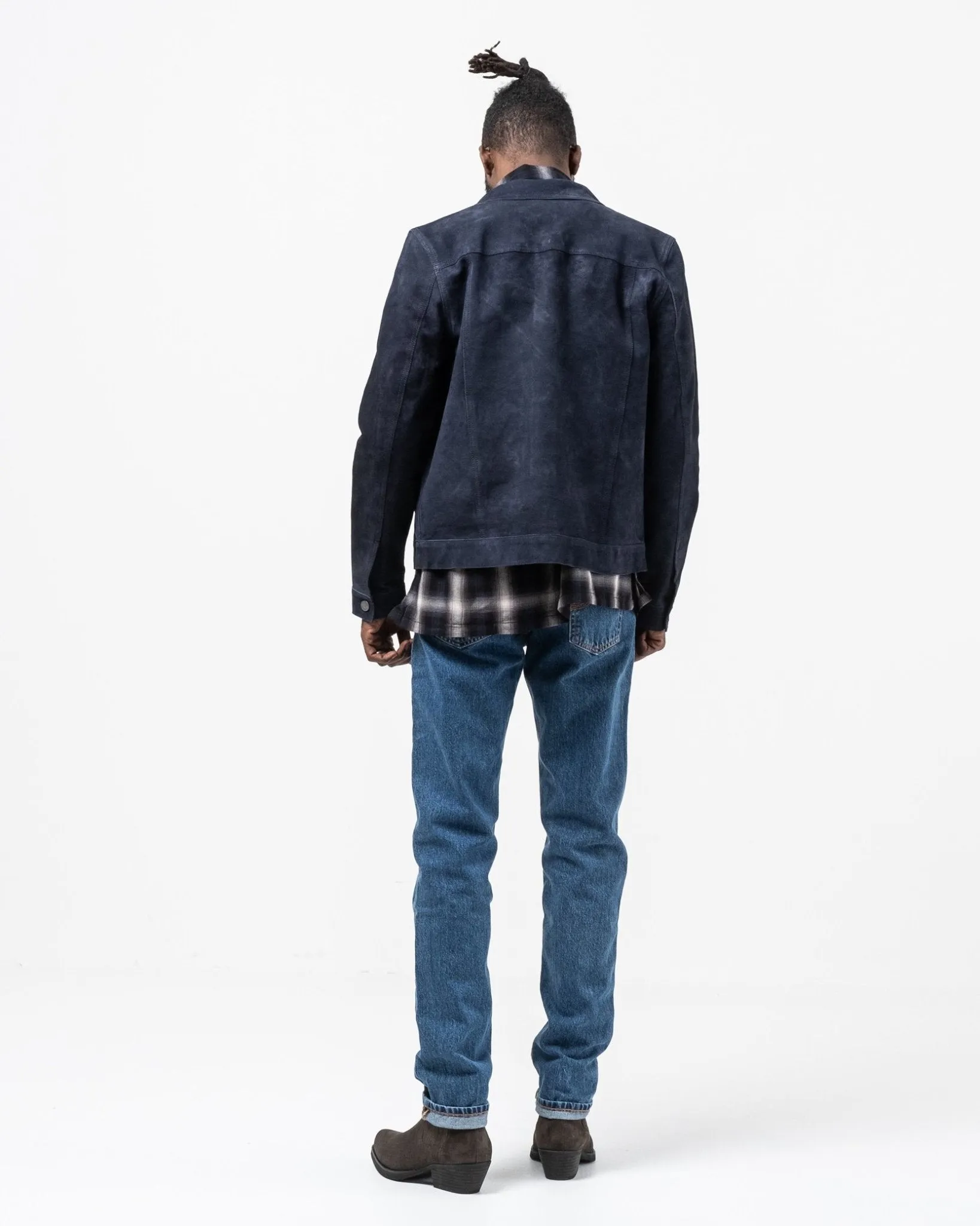 Dante Nubuck Jacket Navy