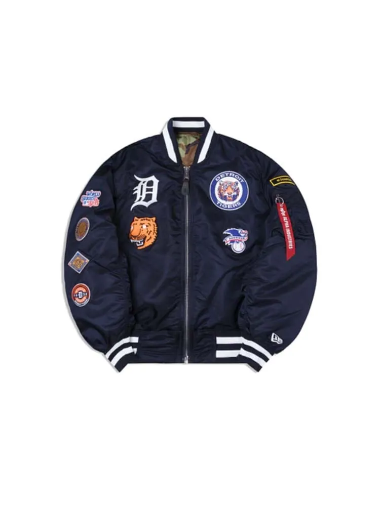 DETROIT TIGERS X ALPHA X NEW ERA MA-1 BOMBER JACKET