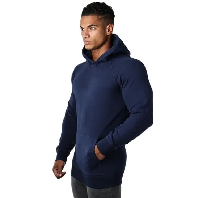 Mens Fitness Gym Hoodie - Discounted CrossFit Pullover Sweatshirt for Bodybuilding & Workout - Stylish Sportswear Hooded Jacket for Active Men