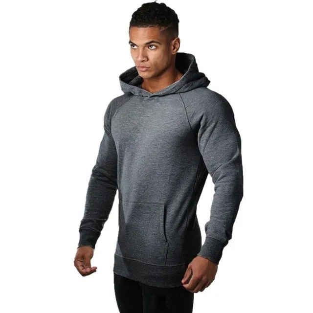 Mens Fitness Gym Hoodie - Discounted CrossFit Pullover Sweatshirt for Bodybuilding & Workout - Stylish Sportswear Hooded Jacket for Active Men