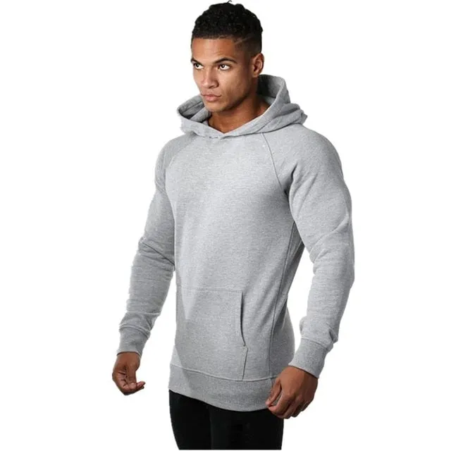 Mens Fitness Gym Hoodie - Discounted CrossFit Pullover Sweatshirt for Bodybuilding & Workout - Stylish Sportswear Hooded Jacket for Active Men