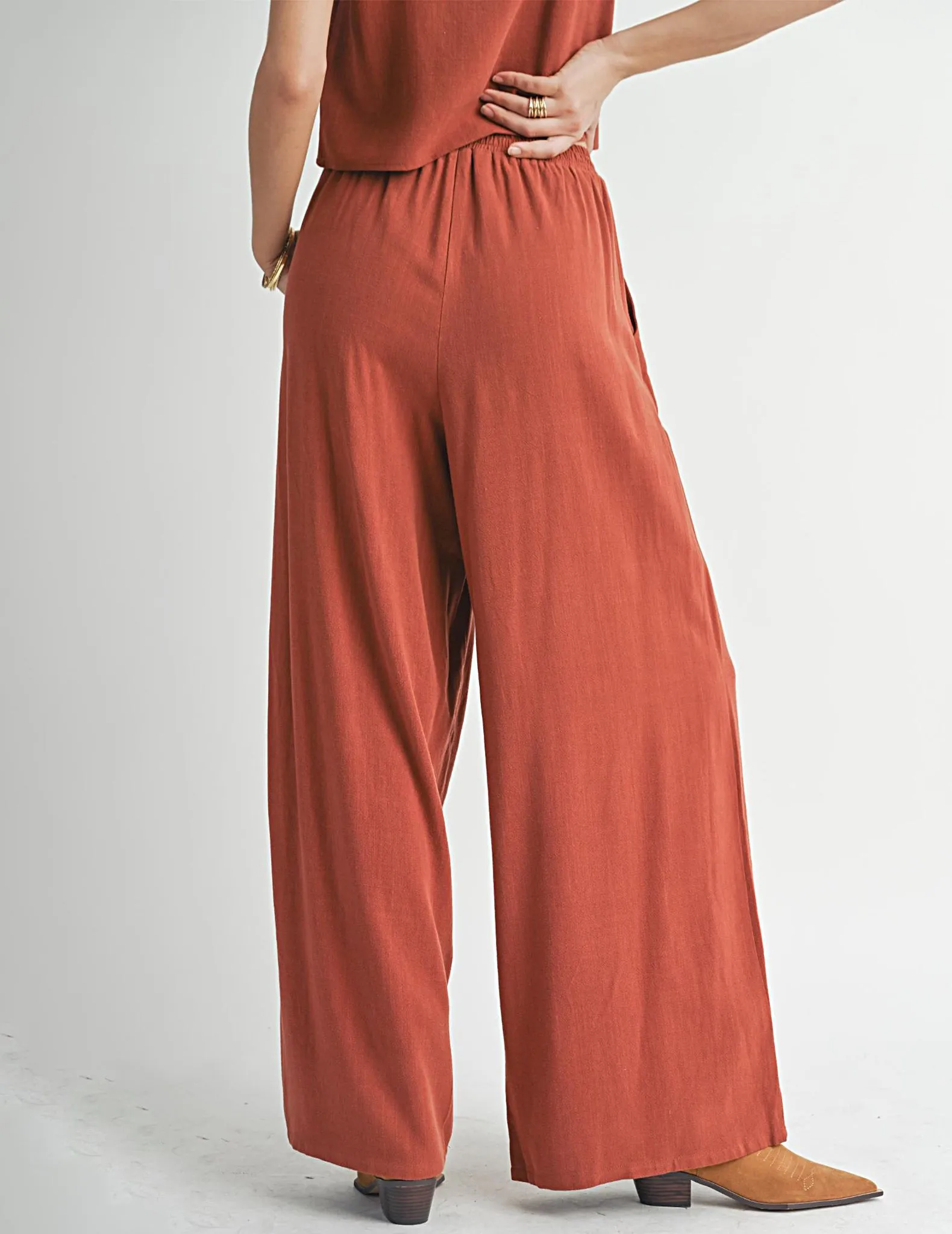 Dulcie Wide Leg Linen Pants