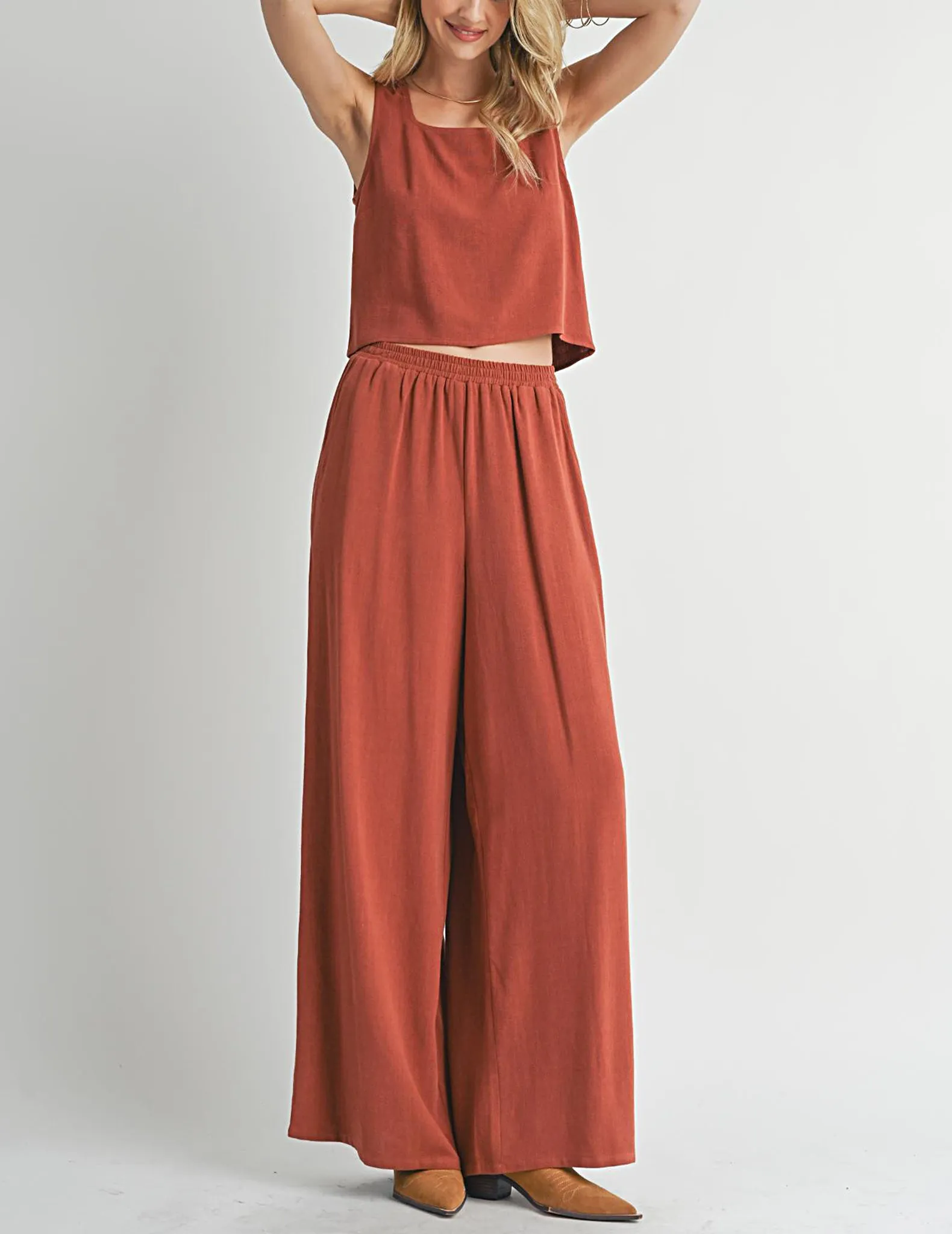 Dulcie Wide Leg Linen Pants