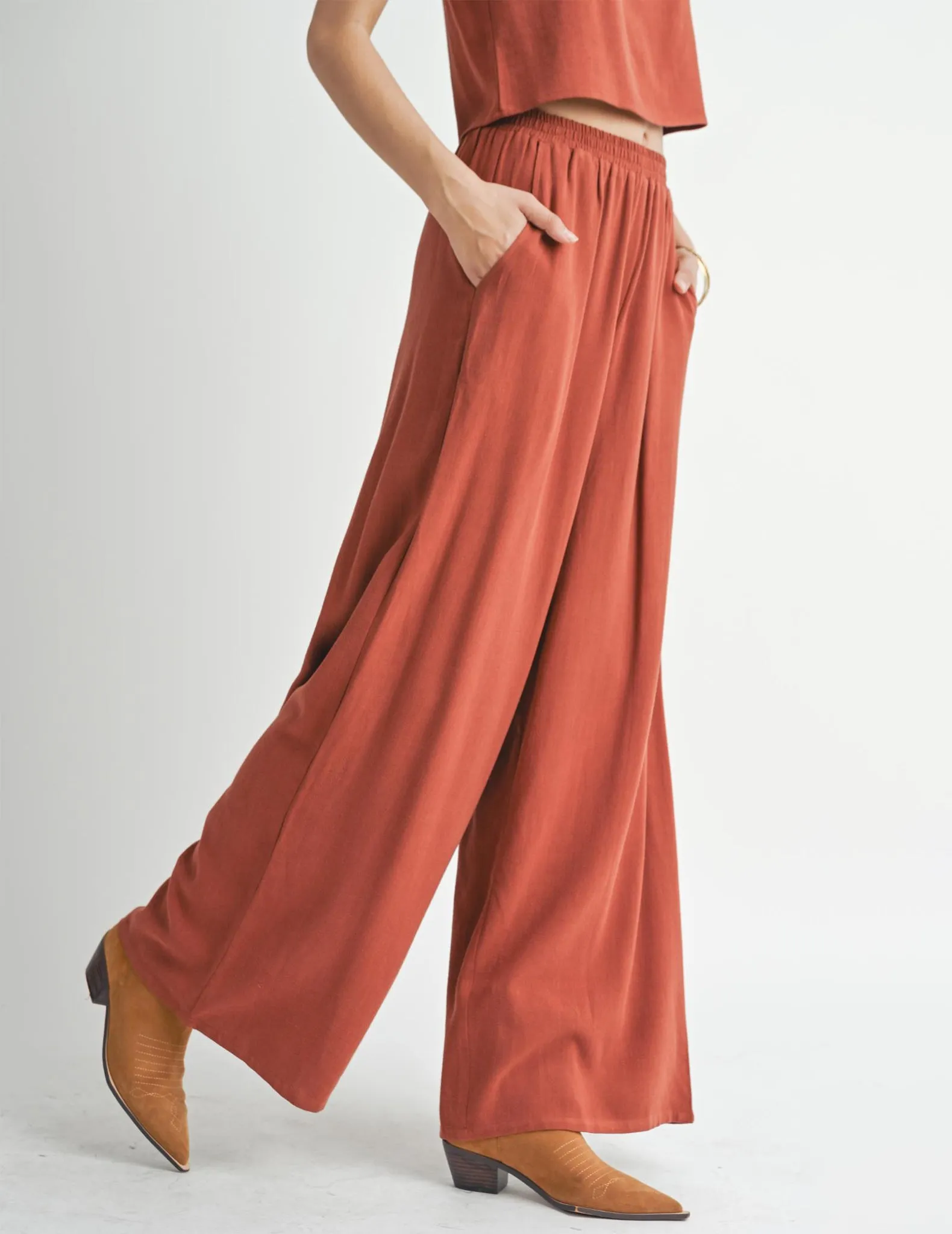 Dulcie Wide Leg Linen Pants