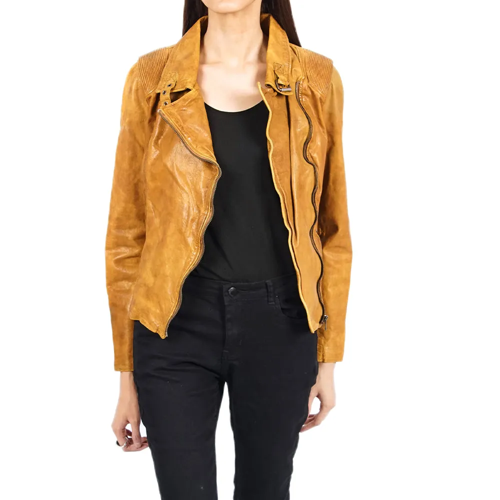 Elisa Cognac Vintage Jacket