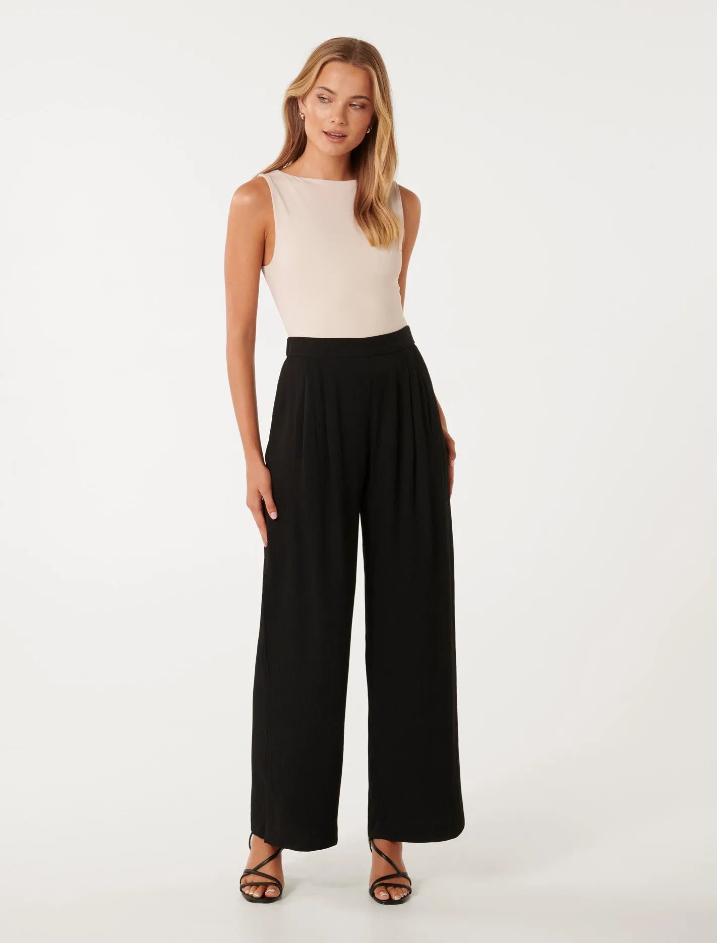 Emery Crinkle Wide Leg Pants