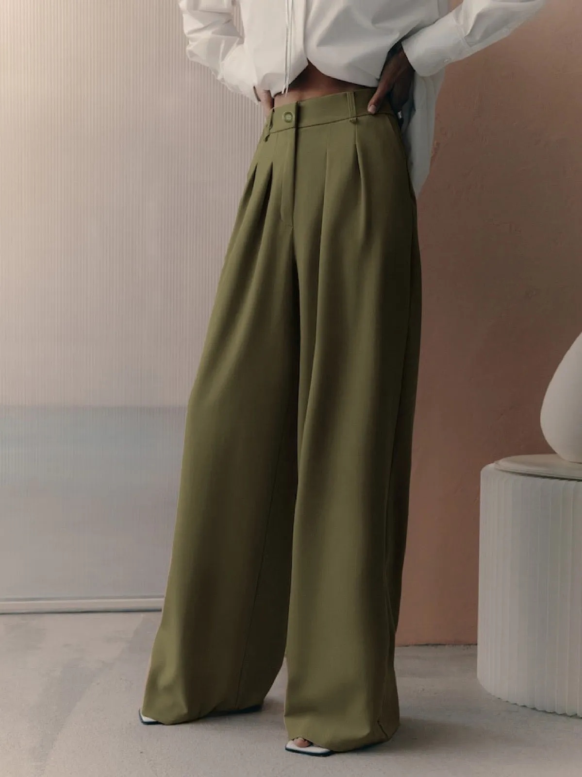 Everyday Wide Leg High Waist Pants