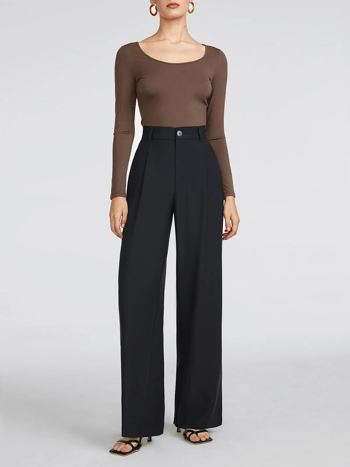 Everyday Wide Leg High Waist Pants