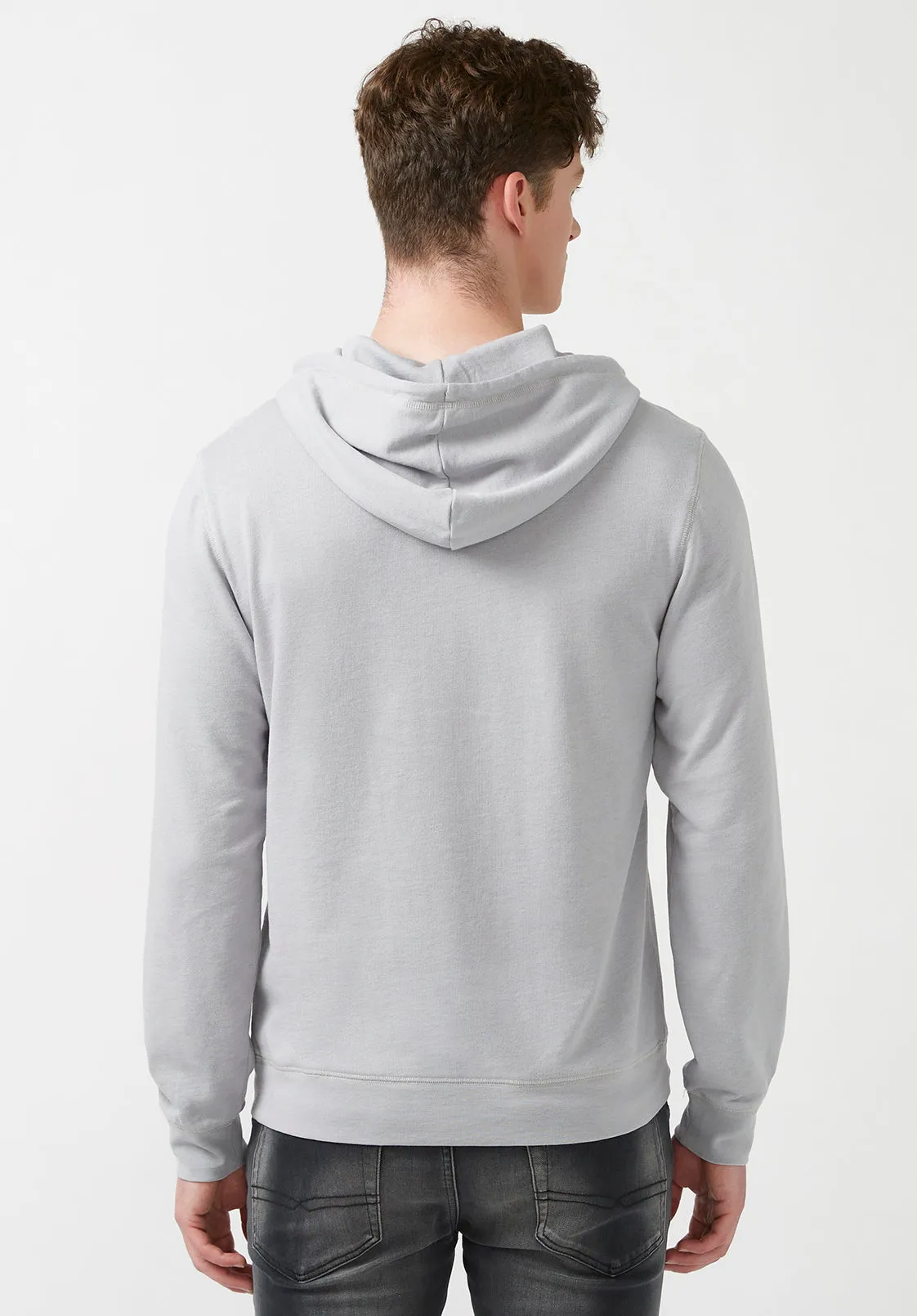 Farman Men’s Hoodie Sweatshirt in Light Grey - BM24171