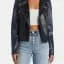 Faux Leather Biker Jacket