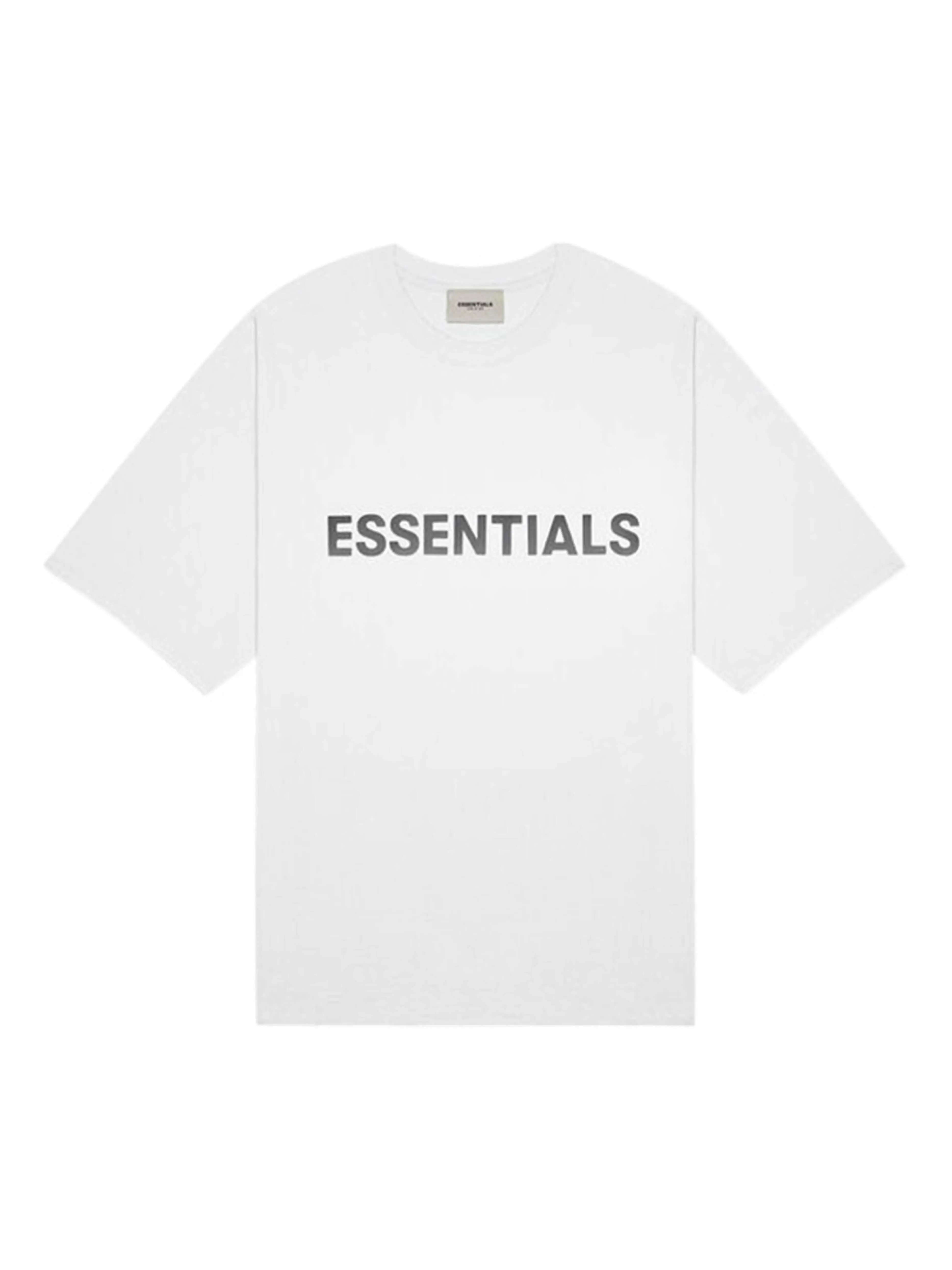 Fear Of God Essentials 3D Silicon Applique Boxy T-Shirt White