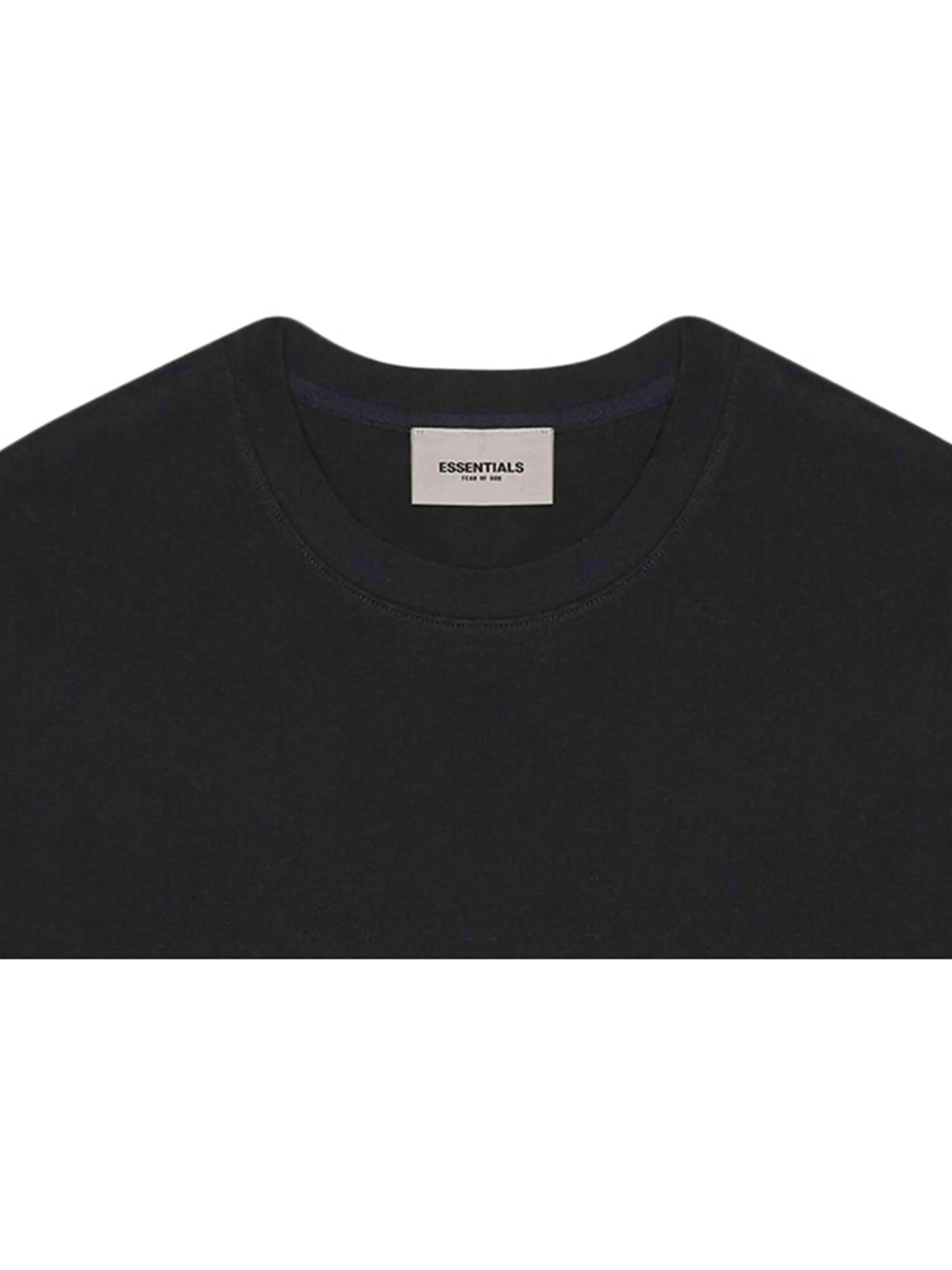 Fear Of God Essentials 3D Silicon Applique Boxy Tee Black