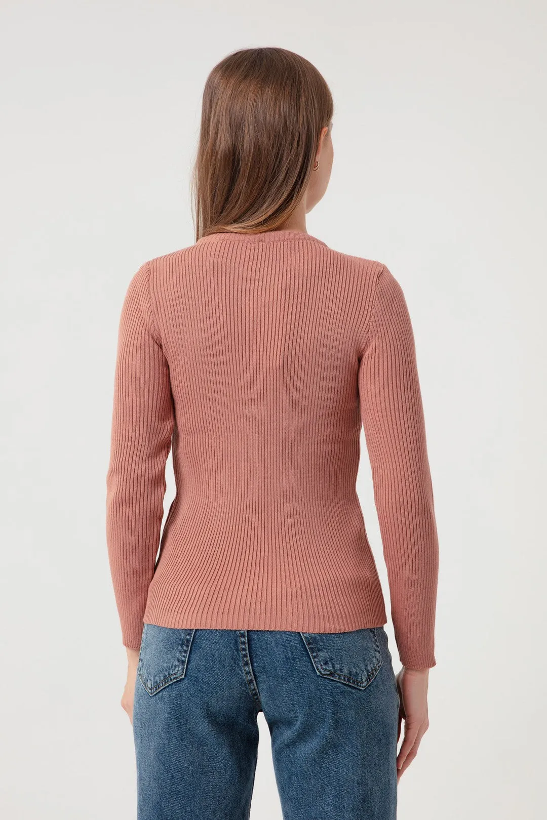 Female Bike Collar Knitwear Sweater