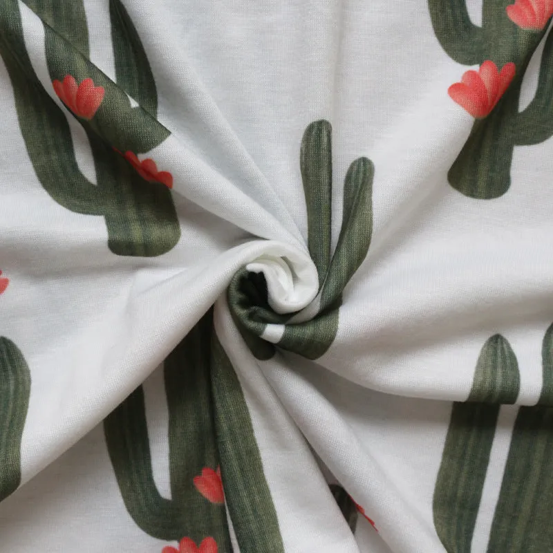 Free Ship Cactus Print High Neck Tank Tees