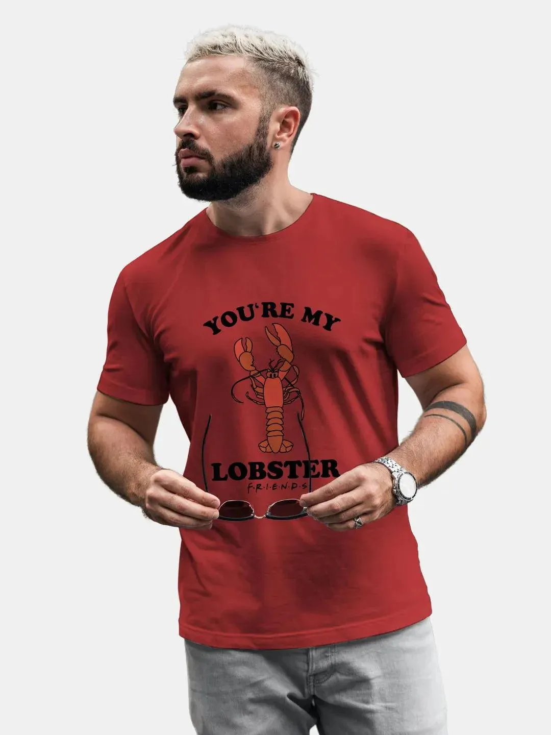 Friends You Are My Lobster Mens Tshirt (Select From Drop Down Menu) (No Cod Allowed On This Product)- Prepaid Orders Only