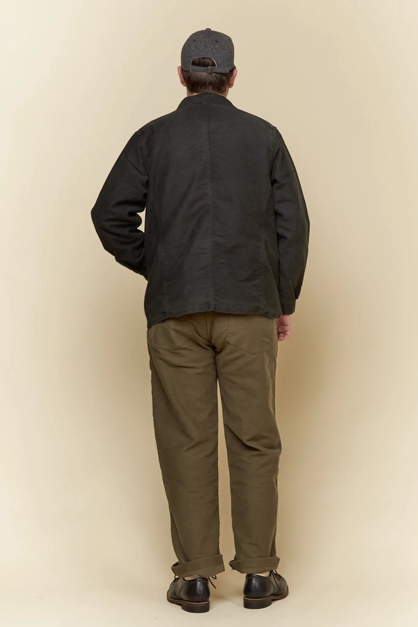 Fullcount French Moleskin Work Jacket - Black