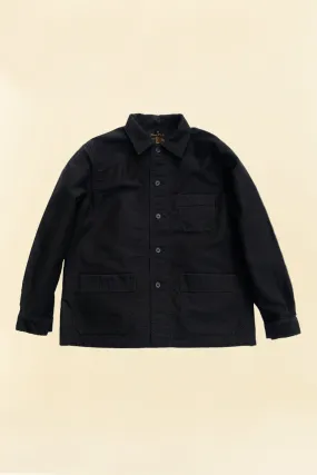 Fullcount French Moleskin Work Jacket - Black