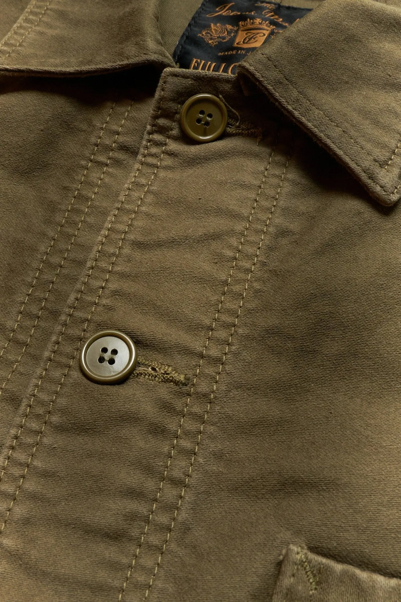 Fullcount French Moleskin Work Jacket - Olive