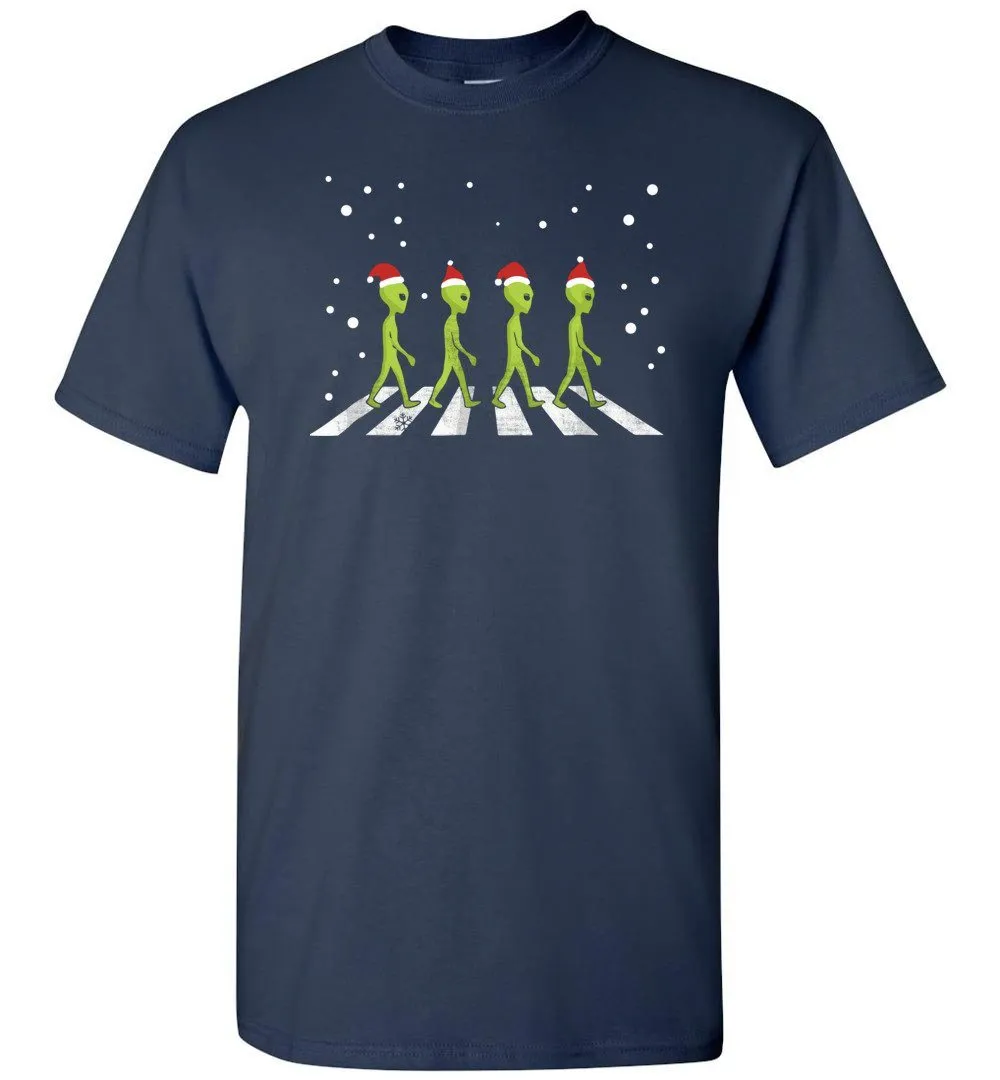 Funny Aliens Christmas Long Sleeve T-Shirts