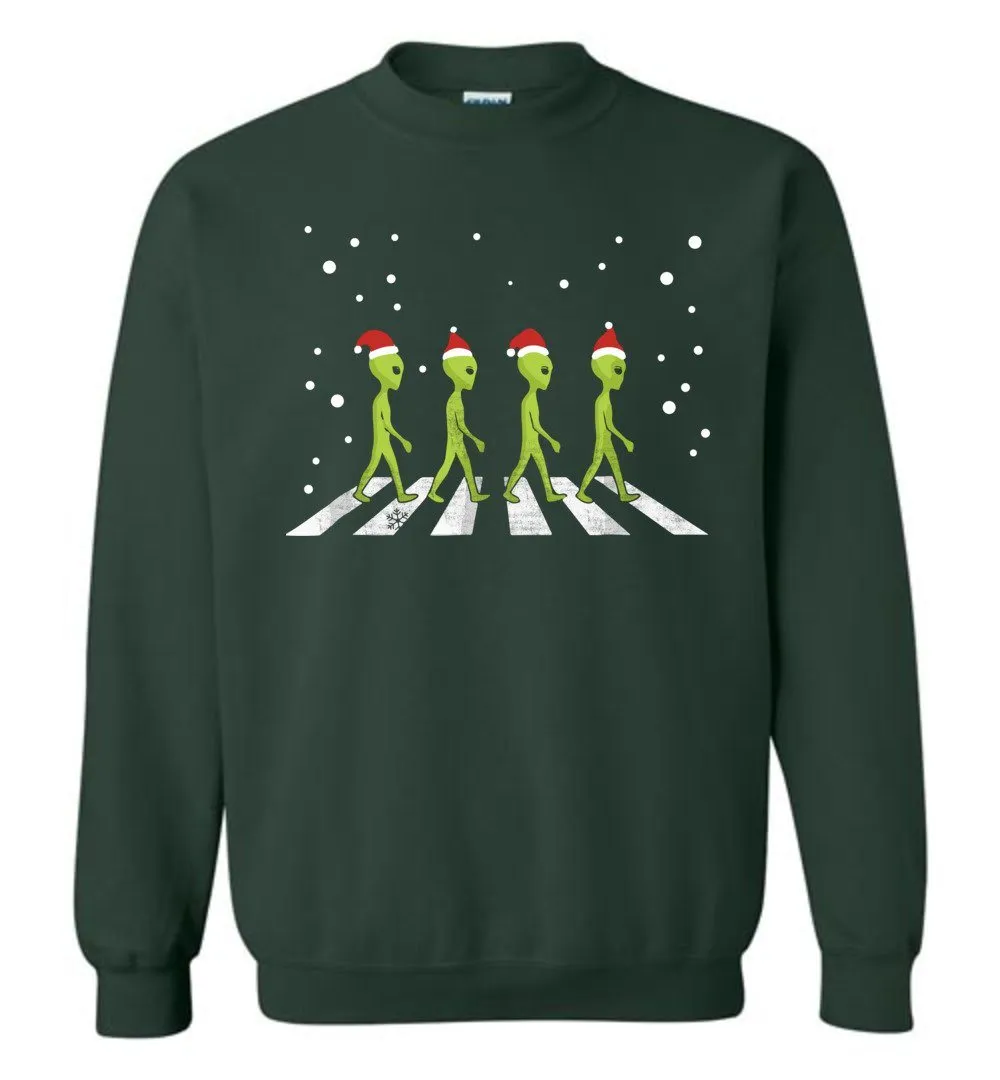 Funny Aliens Christmas Long Sleeve T-Shirts