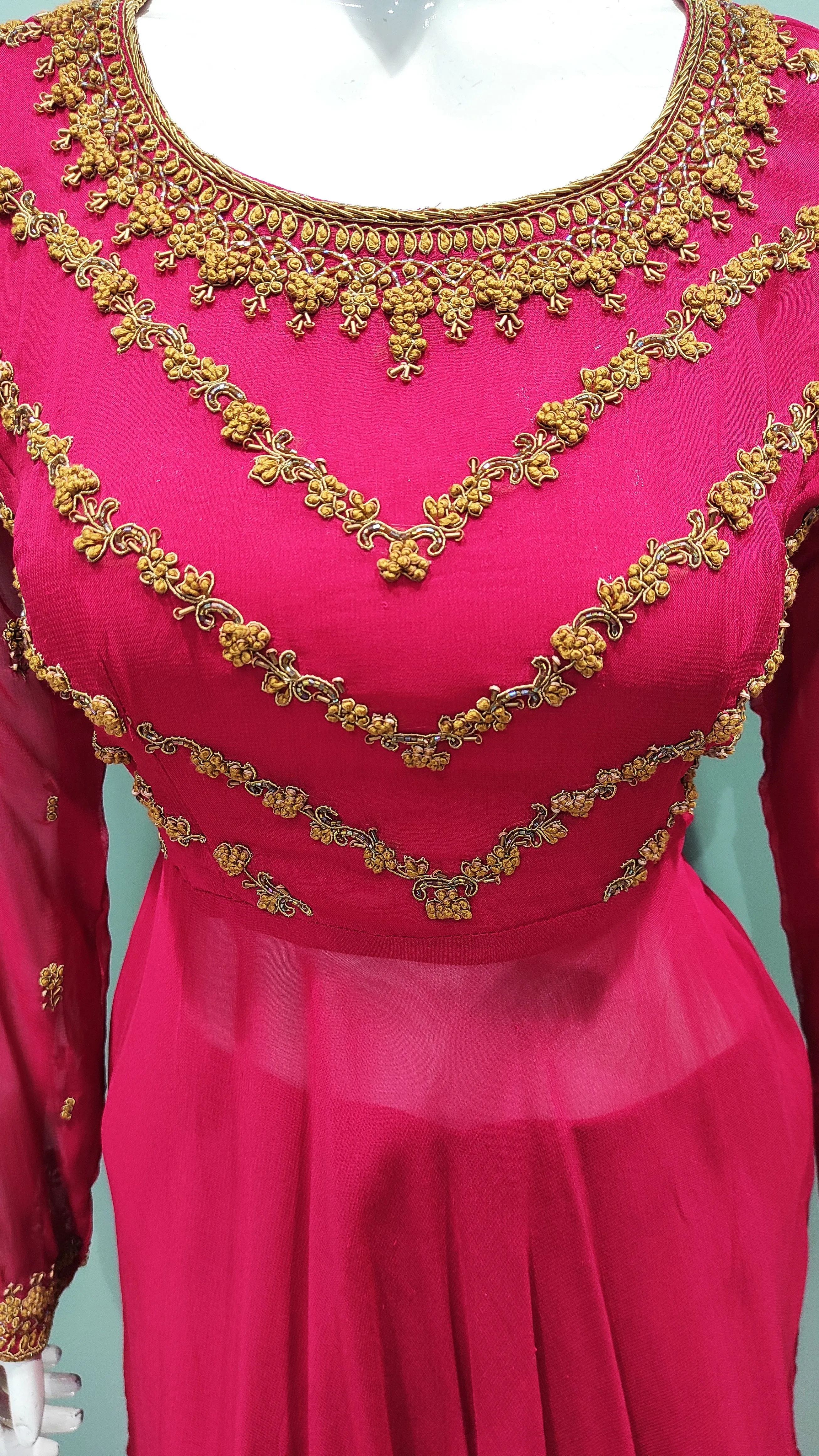 Georgette Peplum Sharara Suit