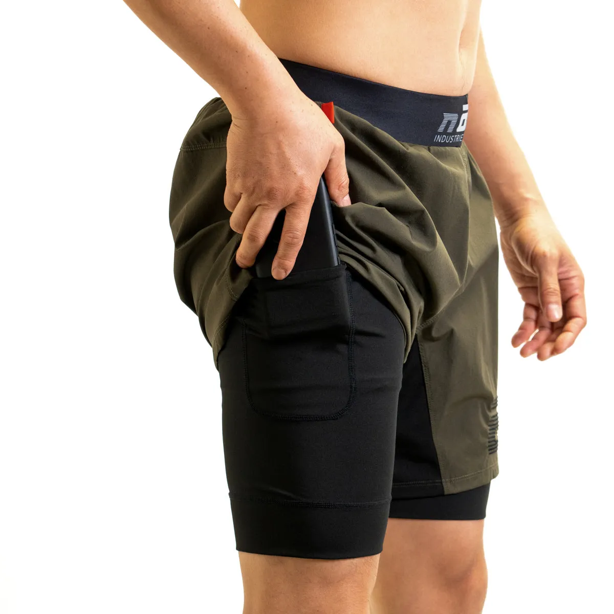 Ghost 7" Inseam Premium Lined Grappling Shorts - Fury Green