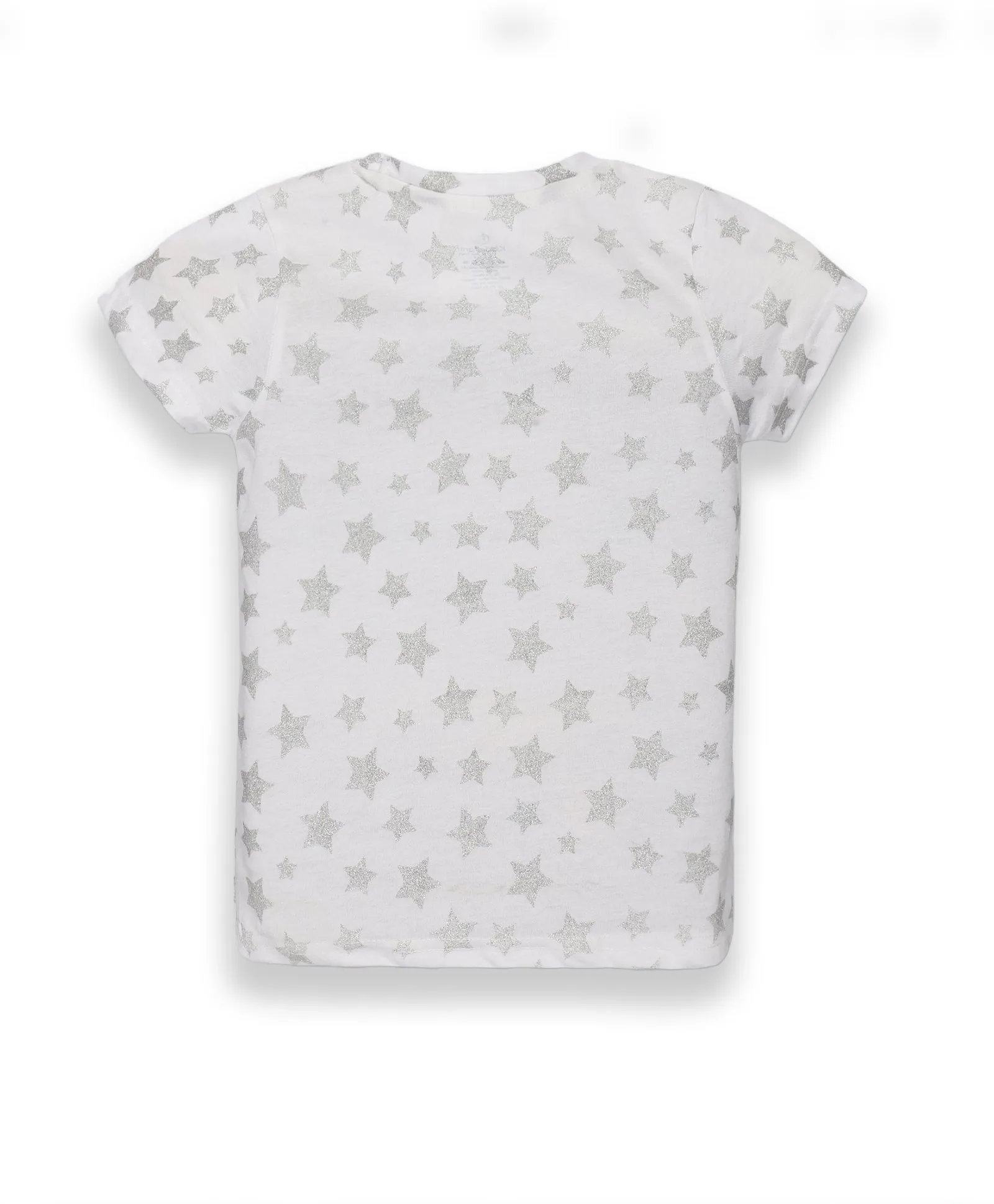 Girls AOP Round Neck Half Sleeve Tee