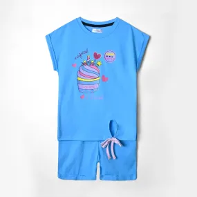 Girls Fashion Printed Soft Cotton Suit