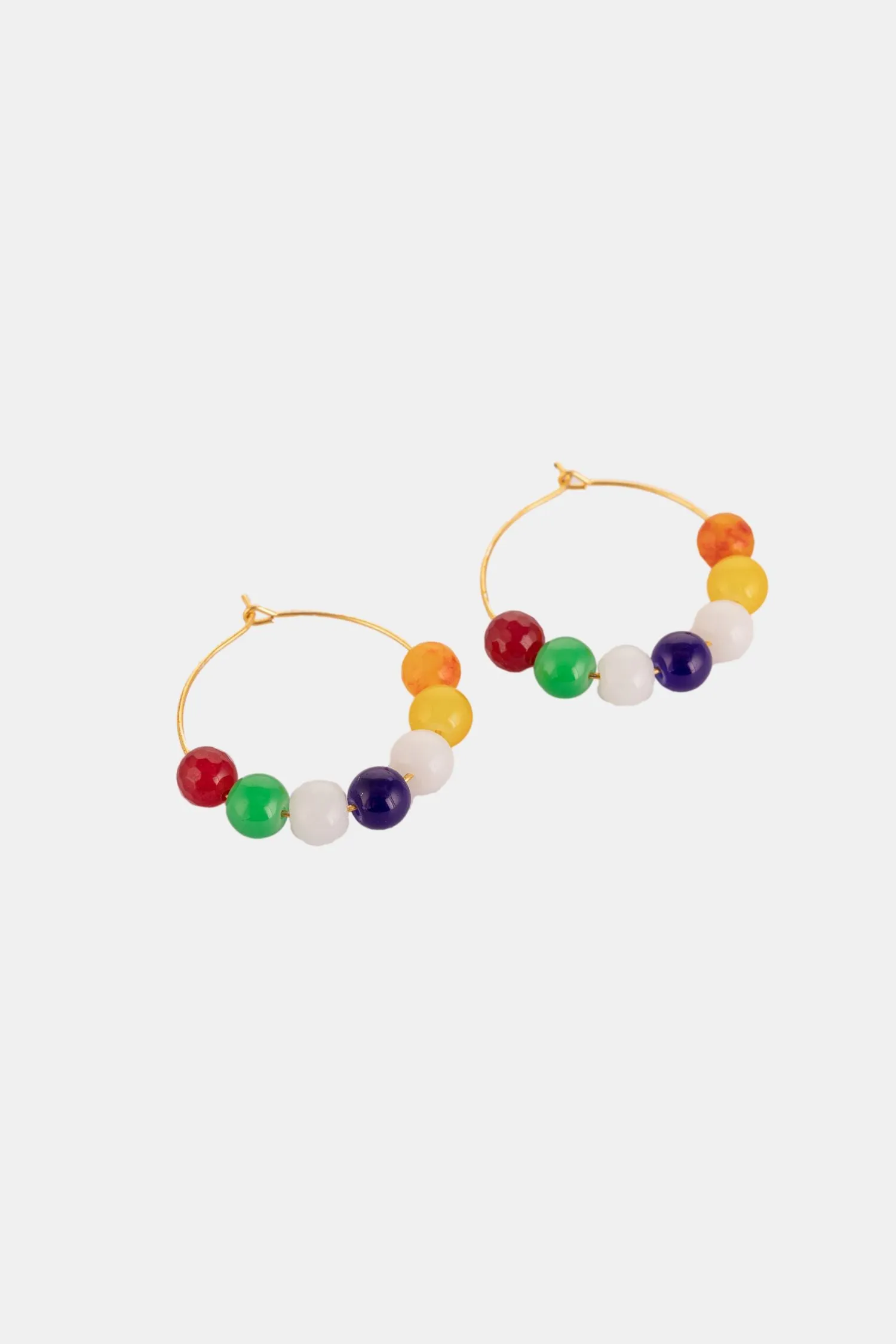 Golden Rainbow Hoops