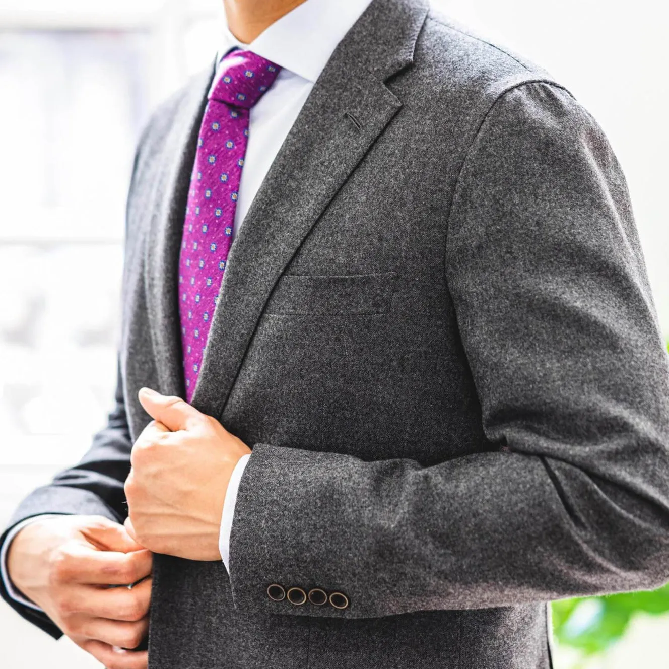 Grey Drago "Rugby Flannel" Suit