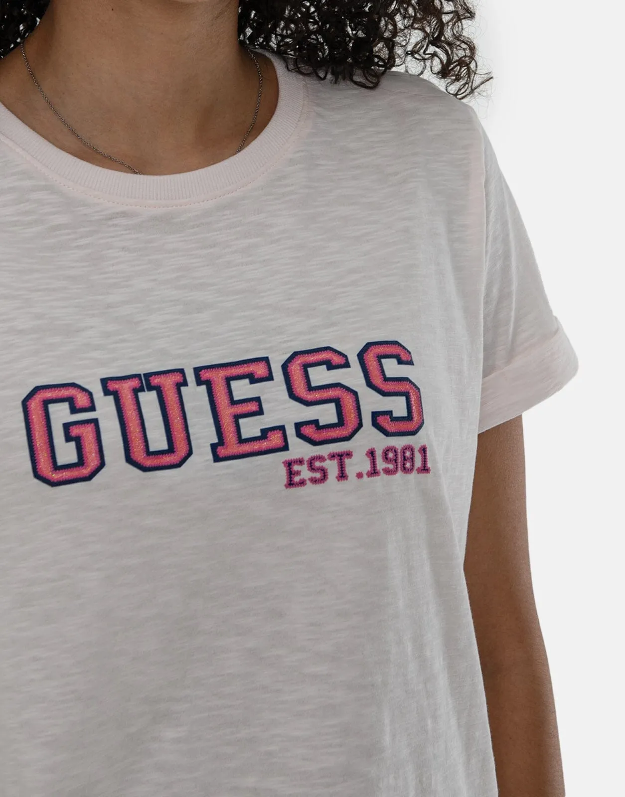 Guess College T-Shirt Pink