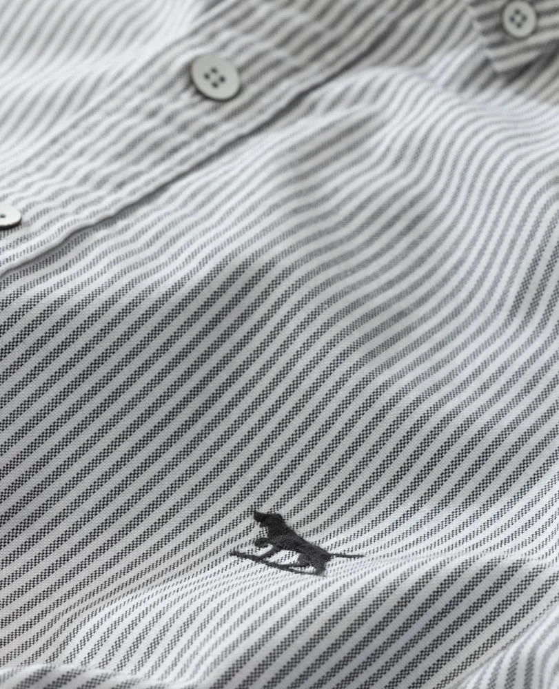 Gunn Oxford Stripe Shirt - Granite