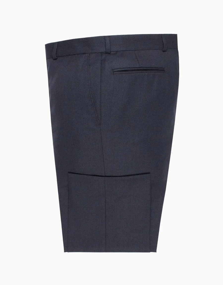 Hollywood Navy Birdseye Suit Trouser