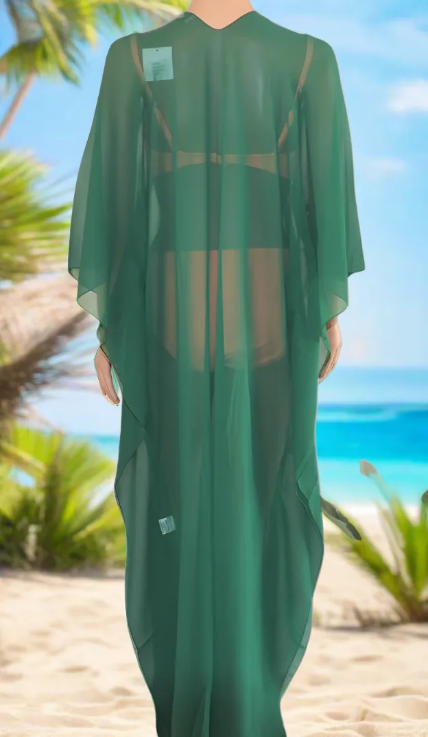 Hook Kaftan/Coverup-Emerald